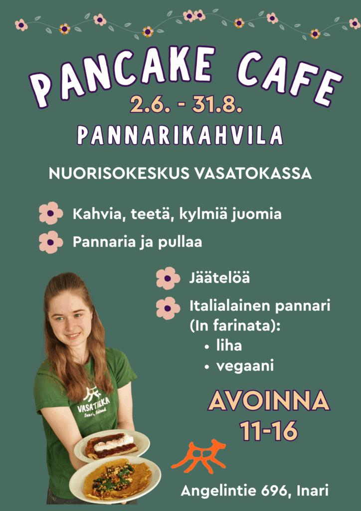 Pannarikahvila avoinna päivittäin klo 11-16. Tarjolla kahvia, teetä, kylmiä juomia, jäätelö, pannareita, italialaisia in farinata - täytettyjä pannareita.